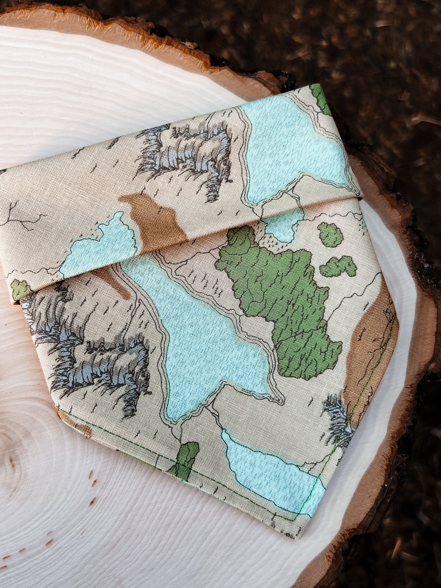 Wilderness Map - Dog Bandana