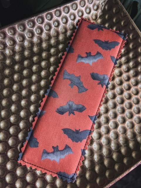 Bat Wings - Fabric Bookmark